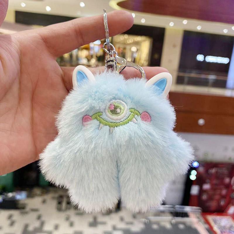 Cotton Pp Soft Filled Monster Keychain Doll Plush Toy In Various Colors For Gifts