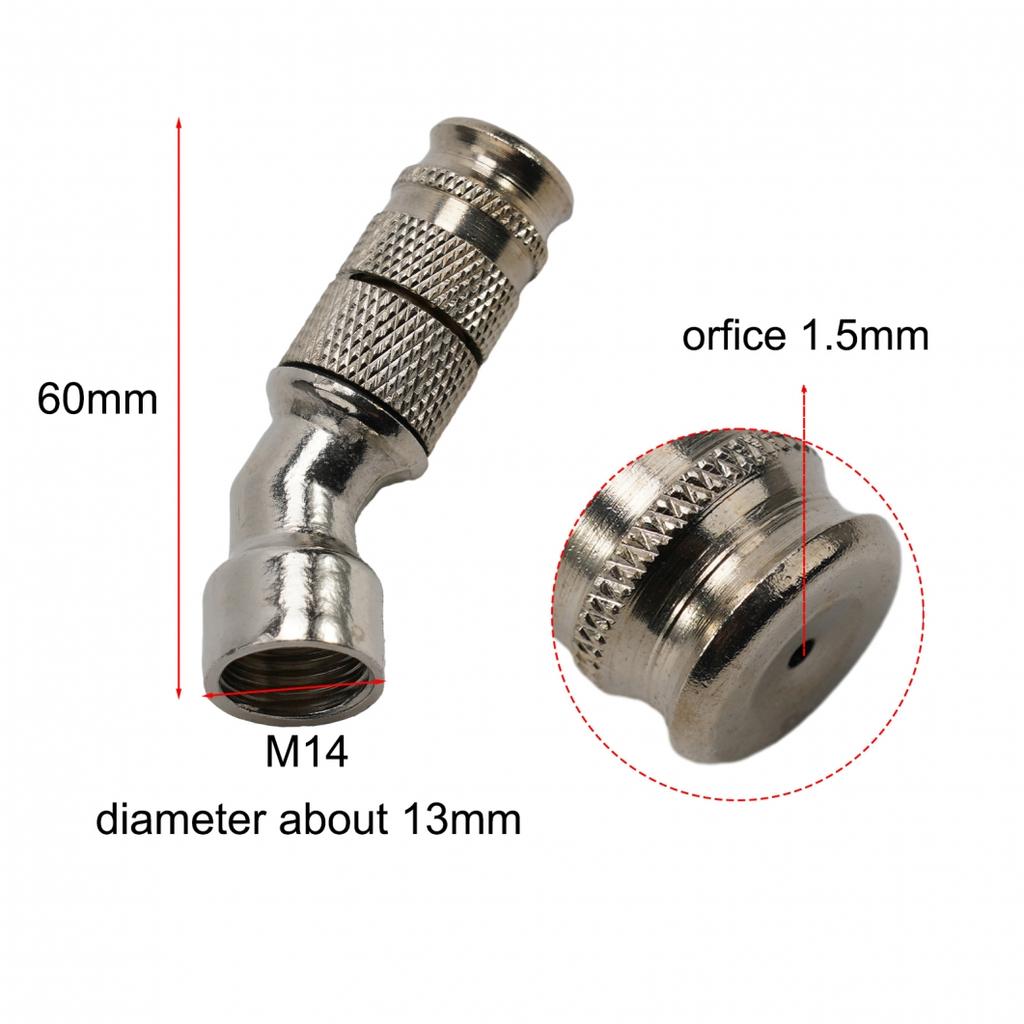 M14*6cm Nozzle Misting Watering Equipment Adjustable