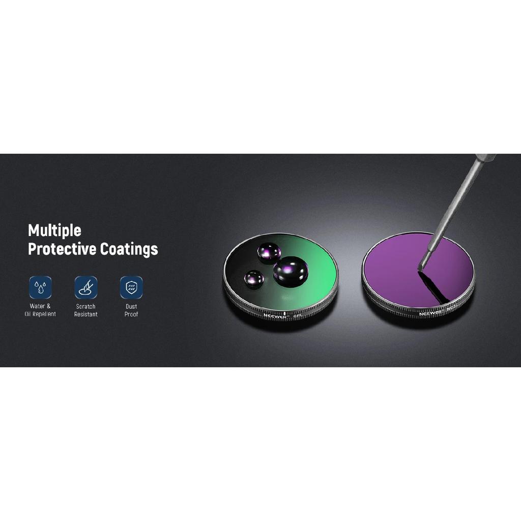 NEEWER ND/PL Filter Set Compatible with DJI Osmo Action 3/4/5 Pro Neutral Density Polarizing Action Camera Accessories