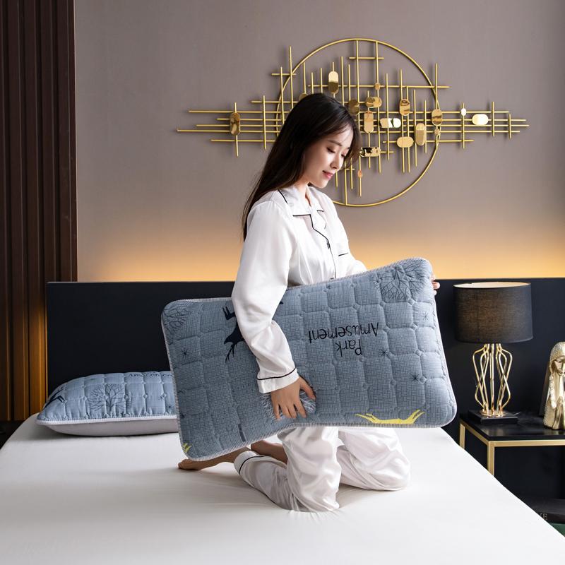 Kuup Waterproof Quilted Design Long Pillowcase Bedding Little dinosaur Cartoon Pillow Cover Pillow Case 48x74/120/150/180cm 1Pcs