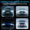 2 stk 30000LM H4 H7 LED-frontlyspærer Mini Turbo H11 LED H8 9005 HB3 9006 HB4 H1 H3 80W Bil Tåkelys Frontlys Auto Plug&Play Lampe 6500K Hvit