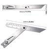 Multifunctional Woodworking Scriber Ruler Movable Angle Woodworking Measuring Gauge