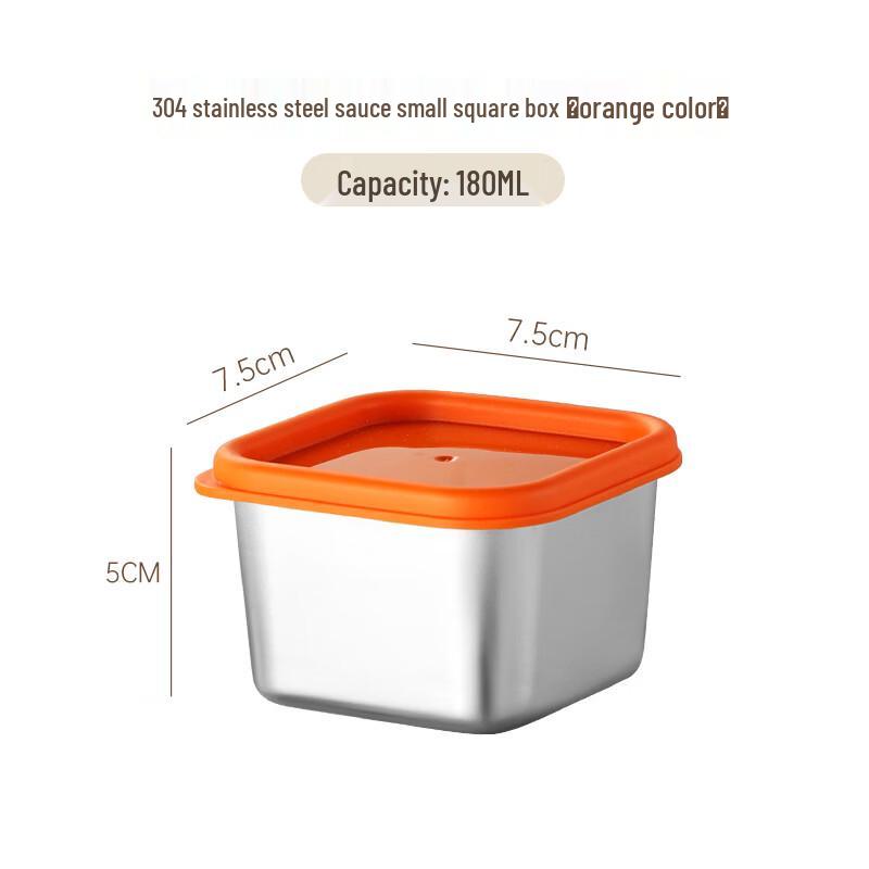 Stainless Steel Mini Sauce Container with Lid