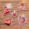 European & American Retro Gothic Winged Heart Rose Earrings & Necklace Set
