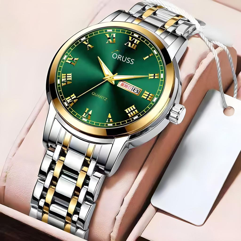 Men's Quartz Watch High-End Luminous Waterproof Quartz Wrist Watch for Men Birthday Gift
