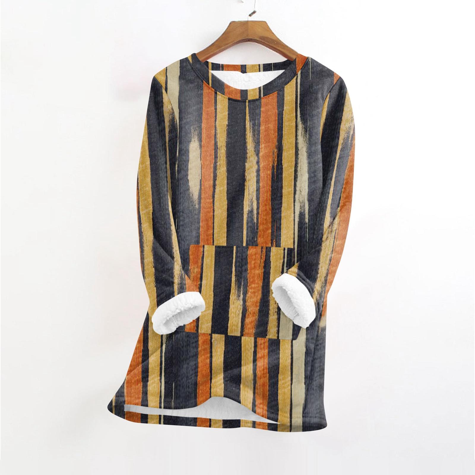 

Женский модный плюшевый теплый пуловер с принтом, круглым вырезом и длинными рукавами XL жёлтый