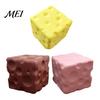Slow Rising CheeseToys Mini Cheese Cube Squeeze Toy, Anxiety Relief Block Sensory Fake Pinch Toy Rebound for Focus Aid Toys