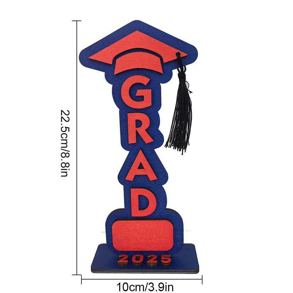 2025 Graduation Season Wooden Desktop Ornament Holiday Decoration Signboard Graduation Season party Table wooden decorations