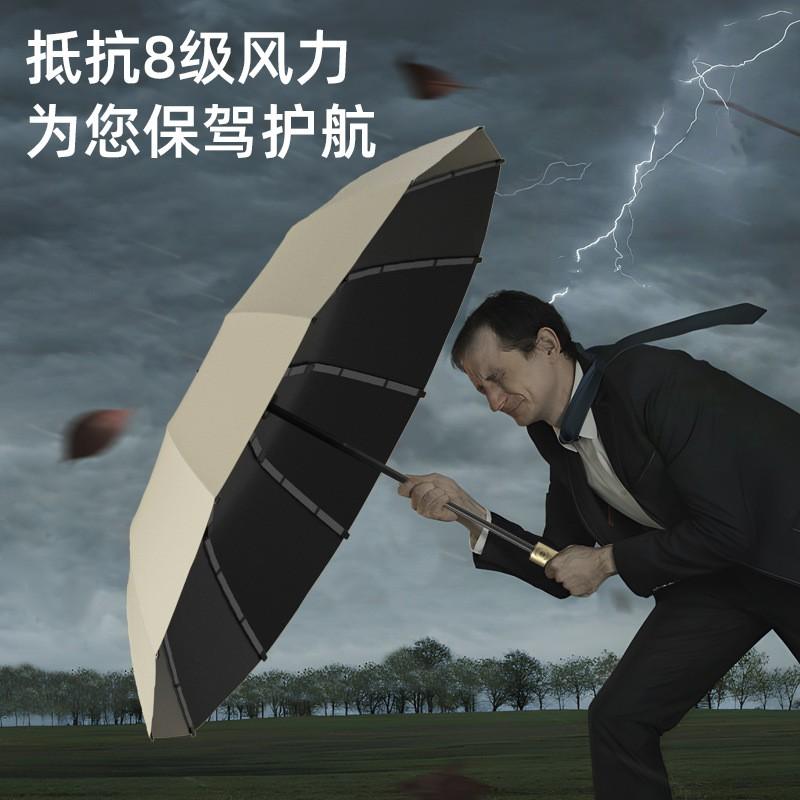 Automatic Open Close Umbrella Men Women - Large 106cm Diameter UPF 50 UV Protection Fiberglass Ribs Windproof Foldable