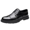 Fashion Sneakers Mens Dress Shoes Retro Male Leather Business Male Baroque Shoes Casual Outdoor Mens Oxford Footwear