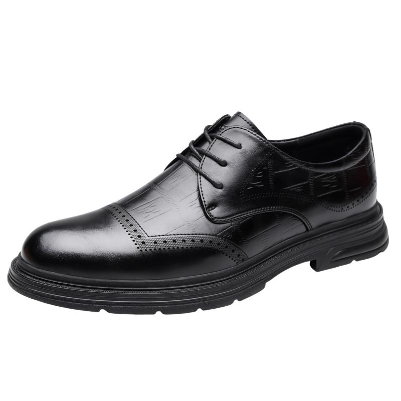 Fashion Sneakers Mens Dress Shoes Retro Male Leather Business Male Baroque Shoes Casual Outdoor Mens Oxford Footwear