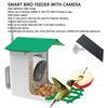 Solar Smart Bird Feeder Smart Bird Feeder with Camera Solar Panel HD Video Birds House Weatherproof for Effortless Bird Watching