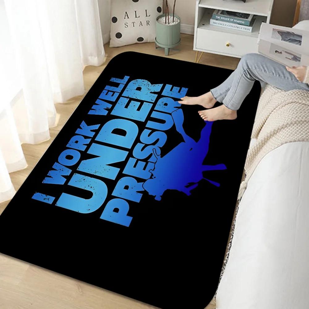 Dive Scuba Diving Entrance Door Mat Nordic Style Bedroom Living Room Doormat Home Balcony Anti-Slip Modern Home Decor