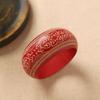 Retro Carving Wooden Bangle Wide Ethnic Style Bangle Gift Chinese Style Bracelet  Wrist Bracelets