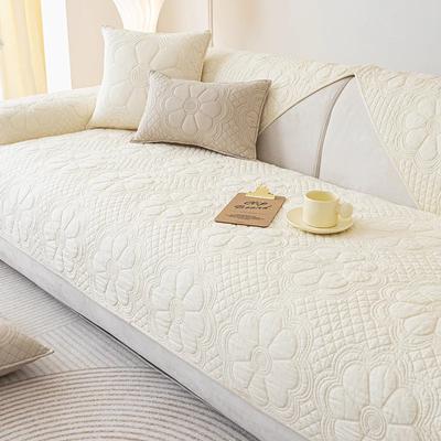 Cotton Sofa Cushion All Seasons Universal Cotton Fabric Non-Slip Cushion Cover Cloth Simple Sofa Cover Back Towel
