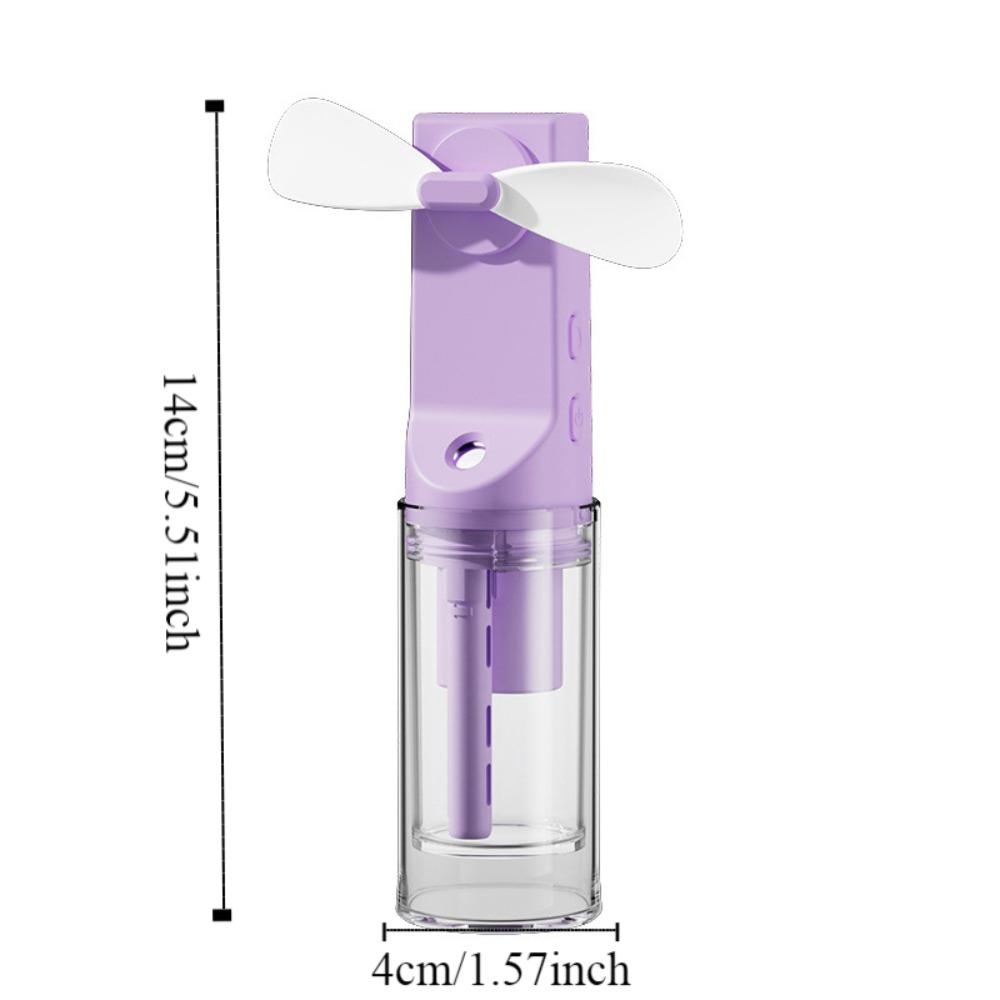 2 In 1 Mini Water Spray Mist Fan Face Steamer Camping Cooling Fan  Dormitory