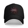 NIU Logo Schwarze Baseballkappe mit Rotem Stern-Design und Weißer Paspel Verstellbare Passform für Unisex und Damen