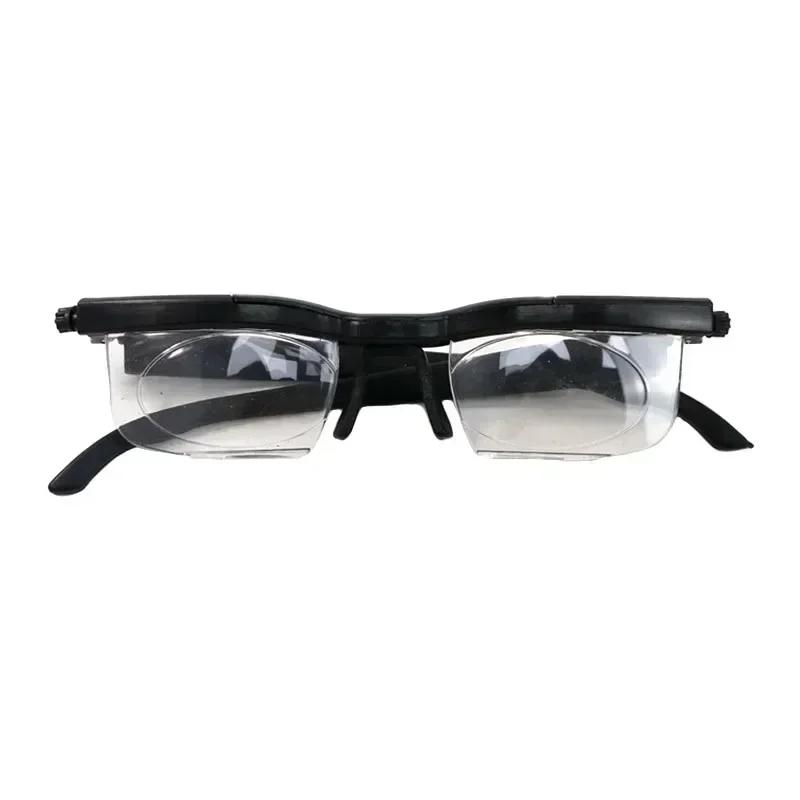 

New Adjustable Strength Lens Eyewear Variable Focus Distance Vision Zoom Glasses Protective Eyewear Reading Glasses Cloth bag packaging