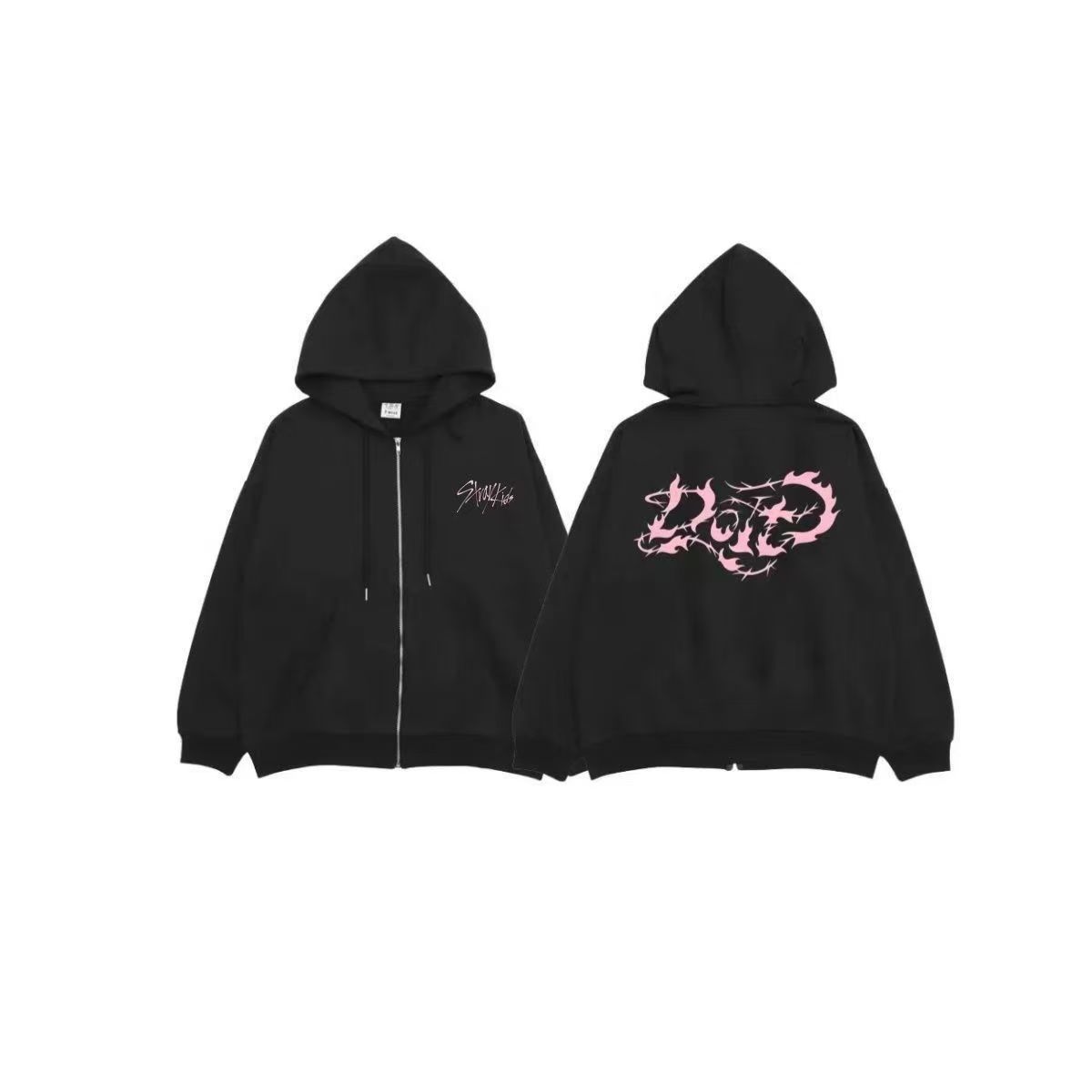 

Худі Straykids Мода SK Пальто Kpop Зірка SKZ DOIT одяг XXL чорний