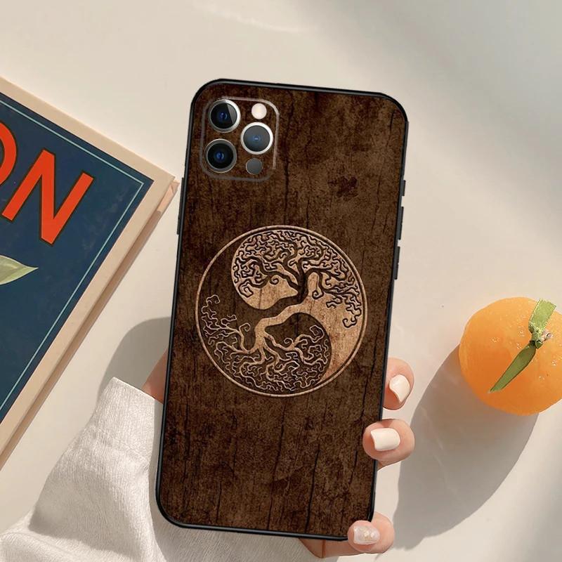 

Чехол для мобильного телефона Apple IPhone15 с рисунком Древа жизни, Инь и Ян, чехол для мобильного телефона с рисунком и защитой от падений Huawei Antidrop Hand. iPhone 14