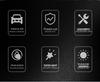 Compatible Silicone Shock-Absorbing Decorative Stickers for Wenjie M5/M7/EV/M9 Door Lock Latch Covers.