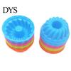 Muffin Mold 12Pcs/Set Cake Non-stick Food Grade Easy Release DIY Mould Reusable Bakeware Jelly Doughnut Silicone Kitchen Supplies