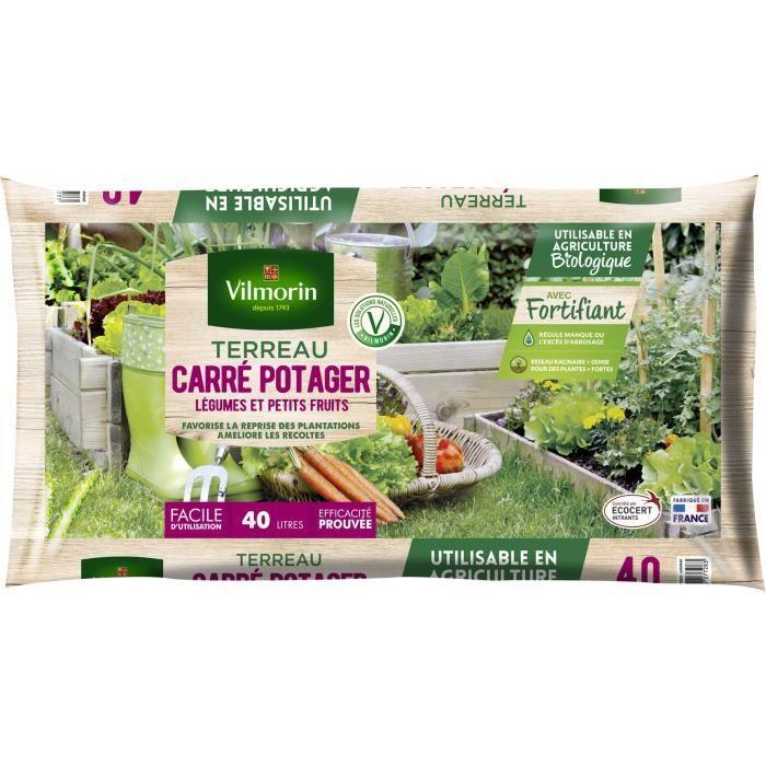 VILMORIN Terriccio per verdure quadrato da 40 L