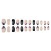 Short Press-On Nails Set With Floral Design Minimalist False Women Wearable Nail Tips In Multiple Colors