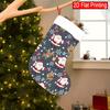 Christmas Decoration Fireplace Hanging Stocking 1pc Santa And Reindeer Pattern Christmas Gift Socks, Christmas