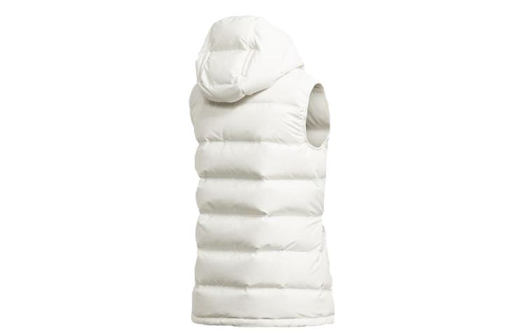 Adidas Down Vests Women's Bright White Hooded Non Detachable Moderate Other DW9277