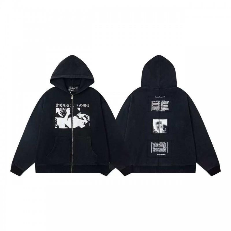 2025 Unisex Oversized Hooded Sweatshirt With Vintage Character Print Loose Fit Streetwear Casual Top