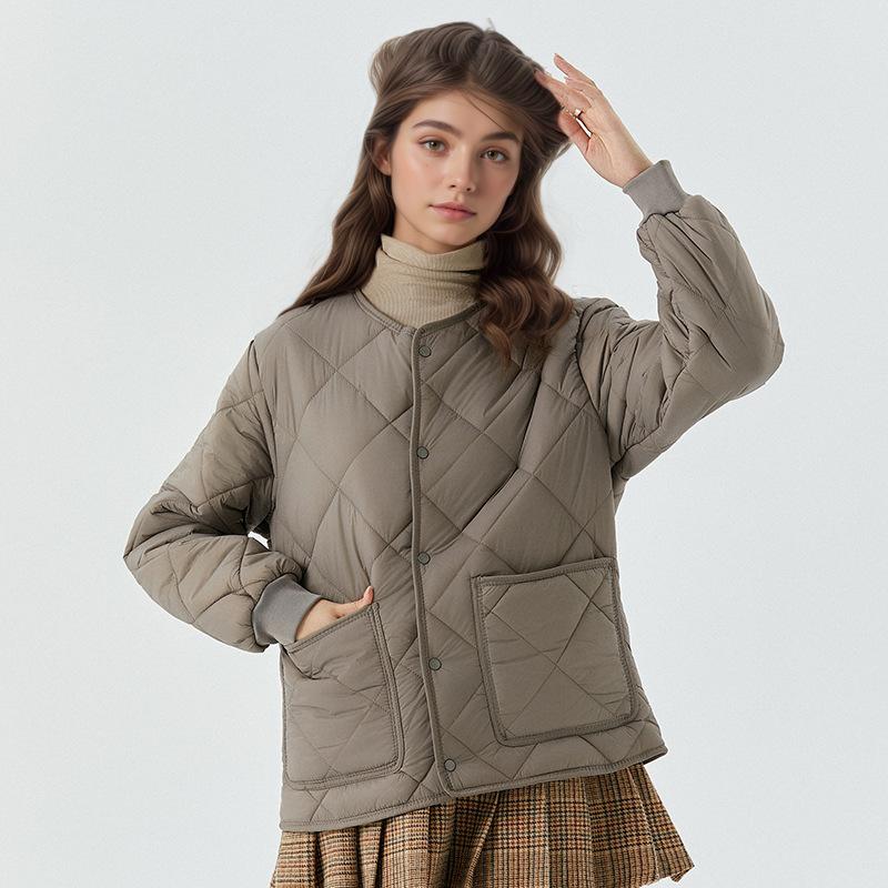 Jachetă de iarnă groasă, călduroasă, pentru femei plinute, elegantă, versatilă, la modă - Palton din bumbac cu mâneci lungi, ușor și confortabil