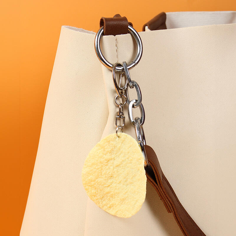 Potato Chip Keychain Useless Funny Gift