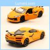 Model Alloy Chevrolet Corvette Z06 Sports Car Toy With Opening Doors For Kids