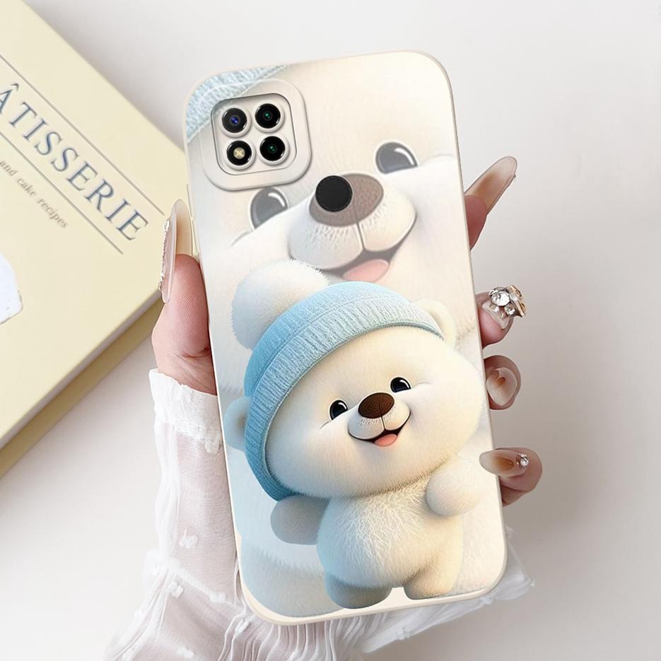 Für Xiaomi Redmi 9C Hülle Niedliche Panda Cartoon Abdeckung Stoßfest Weiche TPU Handyhülle Für Xiaomi Redmi 9C NFC Redmi9C Rückabdeckung Taschen
