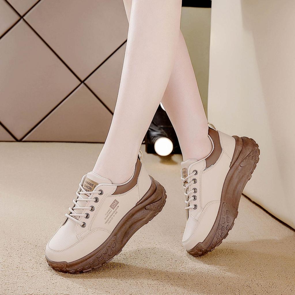 2025 spring new dad shoes women's shoes versatile shock-absorbing sports shoes casual shoes spring and autumn platform women's shoes ins tide