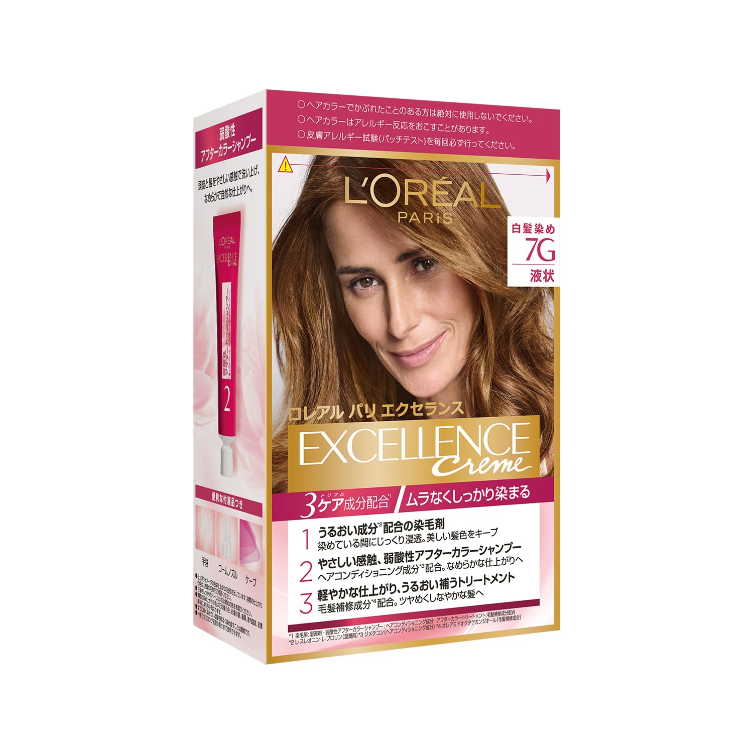 

Paris Excellence R Liquid Hair Dye for Gray Light Chestnut with a Yellowish Blush L Oreal Hair, 7g, (Quasi-drug)