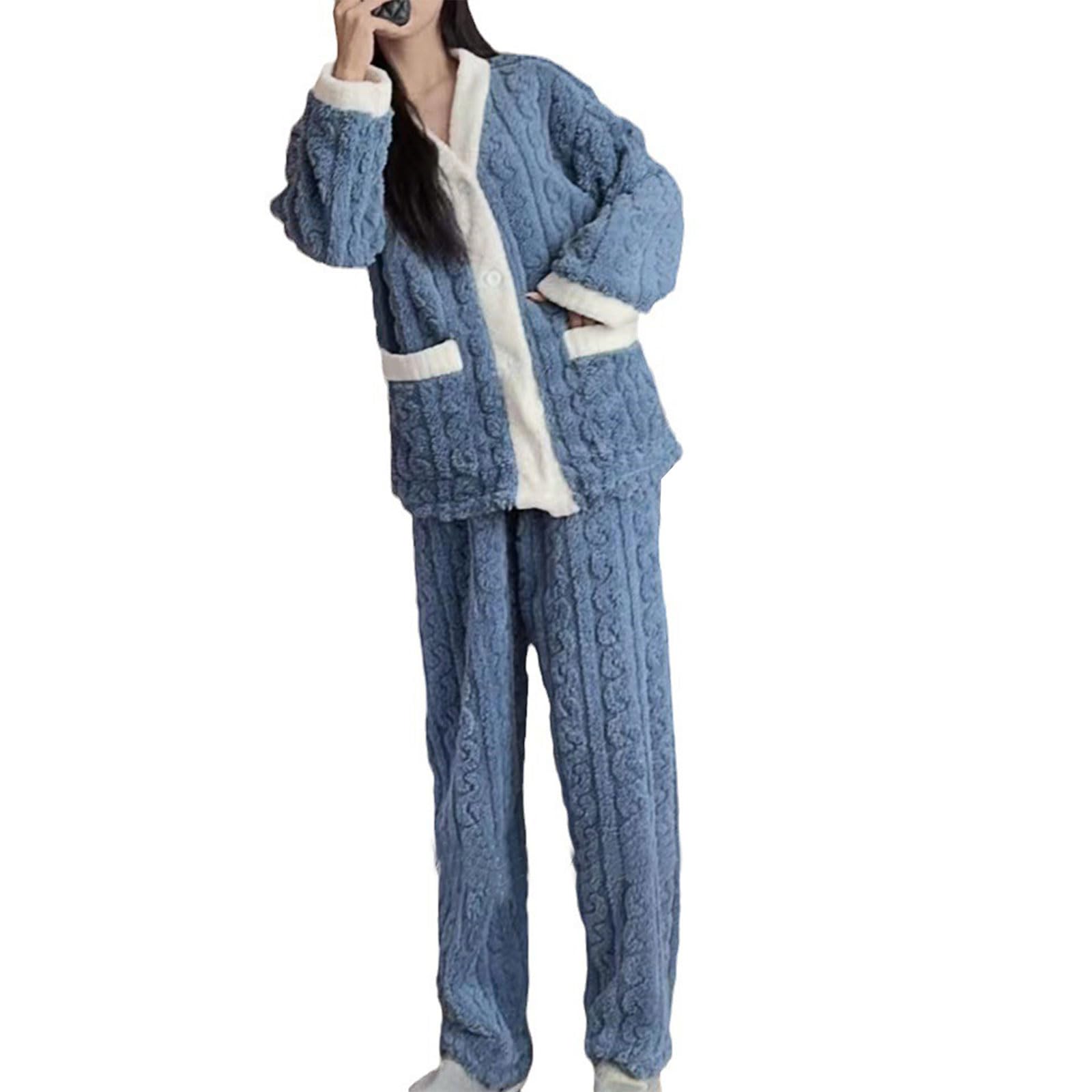 

Пушистый пижамный топ и длинные и с контрастным открытым милый теплый и идеально для и [7-livehouse] Женский комплект, Брюки, Рукава, Топ, Цвета, Перед, синий