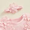 Infant Baby Girl Lace Romper Baby Tulle Dress Romper Flowers Bodysuit Spring Summer Festival Clothes with Headband
