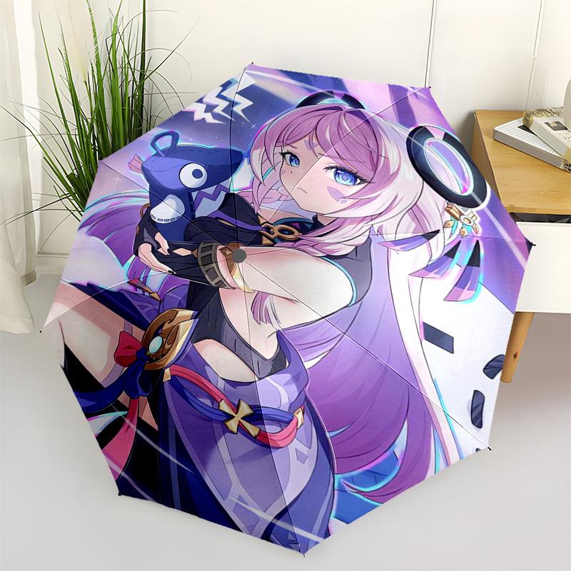 

Anime Character, Fantasy Art Themed Automatic Opening and Closing Umbrella, Compact Travel Umbrella, Lightweight and Portable, Suitable for