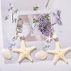 Natural Shell Decorative Keychain Starfish Versatile Mobile Pendant Ocean Wind Travel Bag Hanger  Key Chains Jewelry