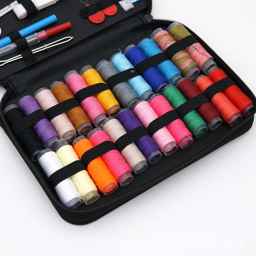 High-Quality Portable Needle and Thread Kit: Practical Sewing Box with Mini Family Tools