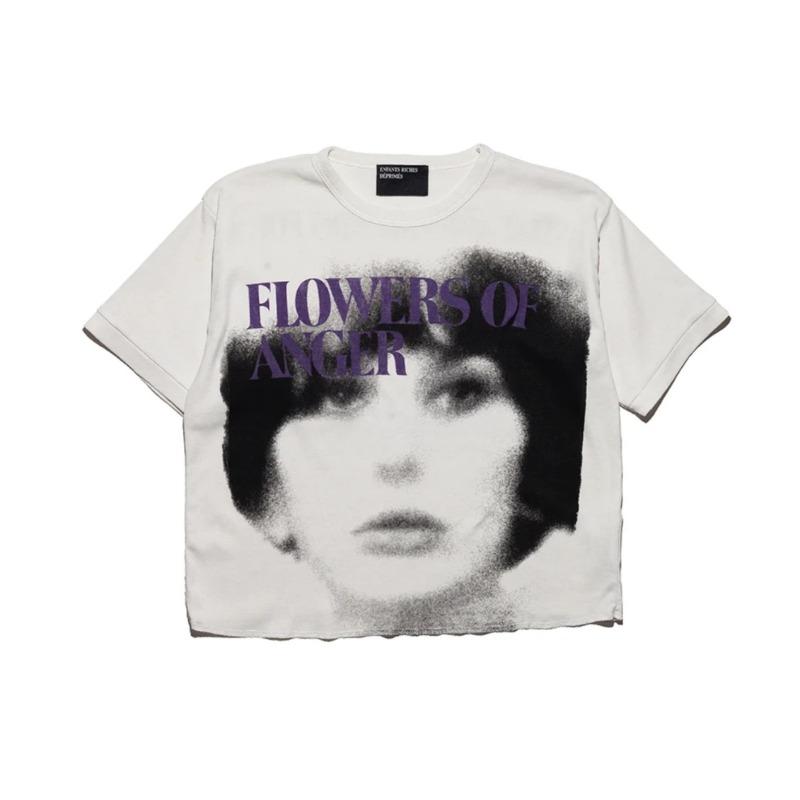 Letter printing retro portrait American tide brand loose men's and women's casual short-sleeved T-shirt tide