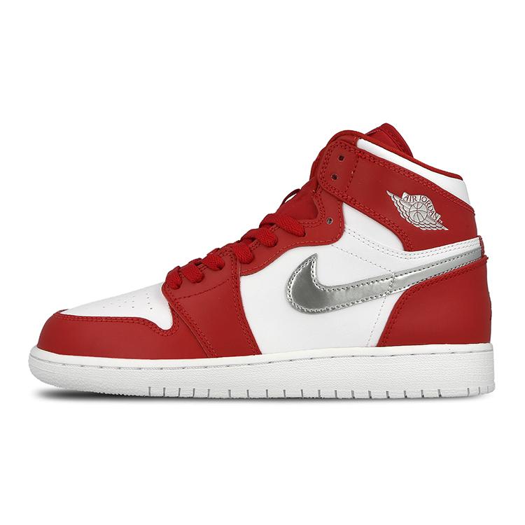 

Jordan 1 Retro High Silver Medal GS 705300-602 37.5