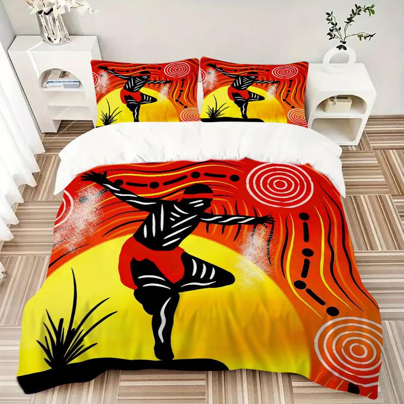 Dance Spirit Print 3Pcs Bedding Setduvet Cover With 2 Bedropillowcase Home Birthday Gift