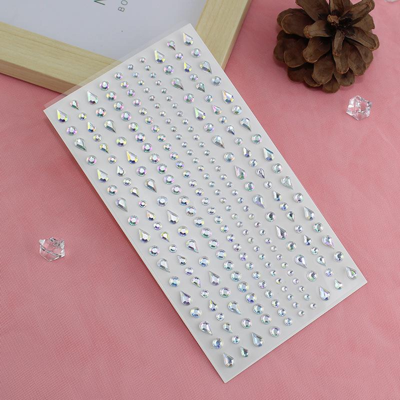 Diamond Crystal Tattoo Sticker Glitter Eyeliner Eyebrow Make Up Face Eyes Diamond Tattoos Rock Rhinestone 3D Eyeliner Stickers