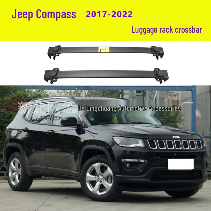 Aluminum Roof Rack Crossbars for Jeep Compass 2008-2022 Models