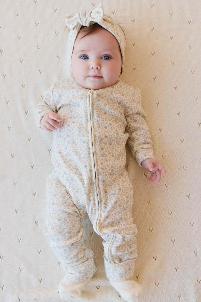 Jamie Kay Organic Cotton Elodie Size 60 Romper, Whisper, White, JBCO251175, Baby,
