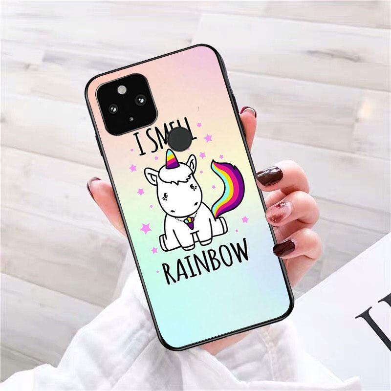 Cute Rainbow Unicorn Phone Case for Google Pixel 7 Pro 7 6A 6 Pro 5A 4A 3A Pixel 4 XL Pixel 5 6 4 3 XL 3A XL 2 XL