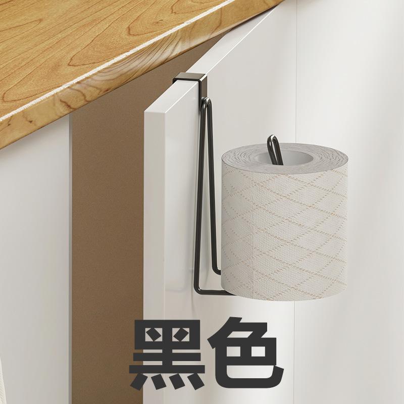 

Железный держатель для туалетной бумаги, железный держатель для рулонной бумаги, настенный держатель для салфеток для ванной комнаты Black (triangle)